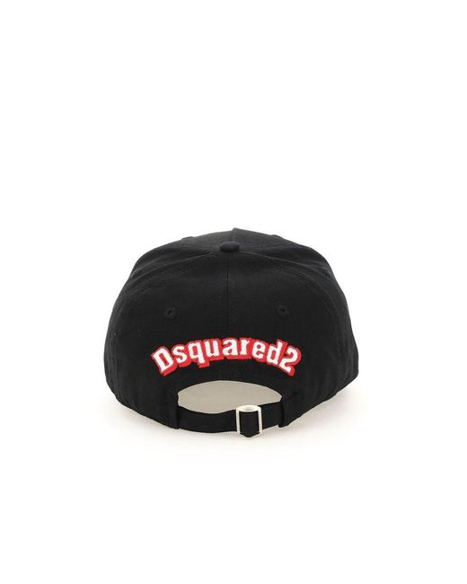 DSquared² D2 Baseball Cap in Black for Men | Lyst