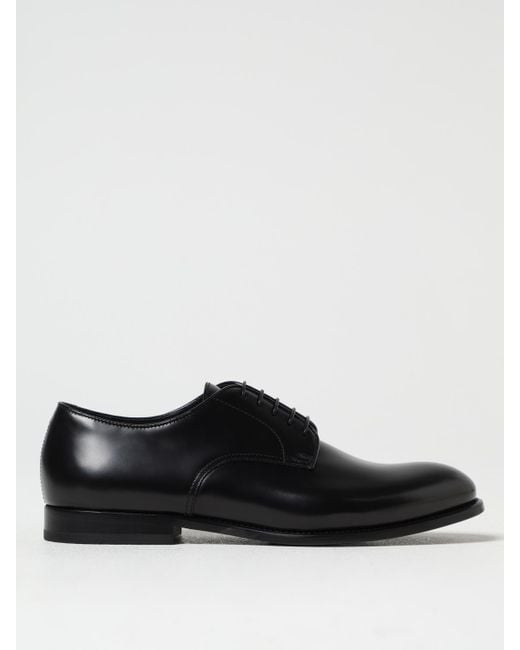Doucal's Black Brogue Shoes for men
