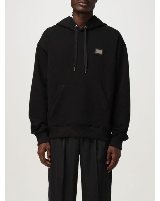 Dolce & Gabbana Black Casual Fit Hoodie for men