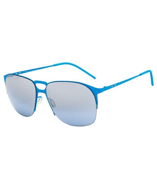 Italia Independent Blue Metal Sunglasses