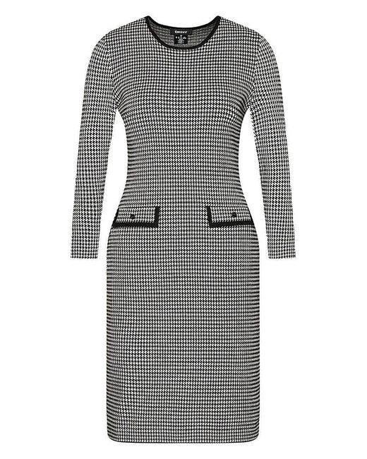 DKNY Dress Size Medium M Houndstooth 