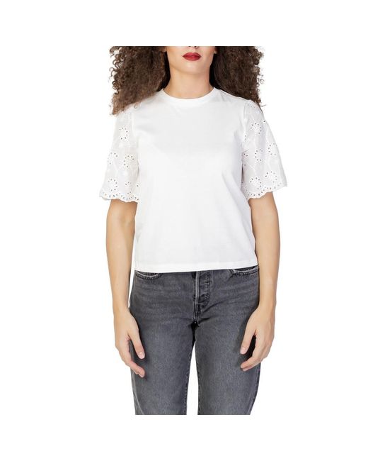 VILA T-shirt White | Lyst