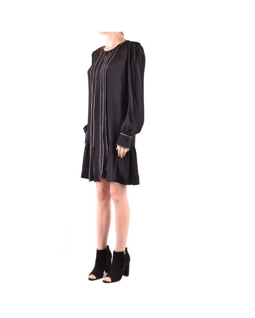 Twinset Twin-set Simona Barbieri Dress Color: Material: Silk : 34%, Viscose  : 66% in Black | Lyst