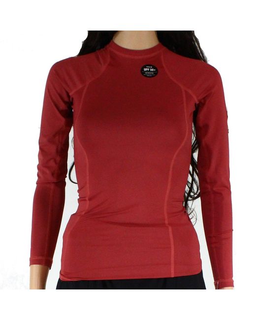 Hurley Synthetic Sun Shirt Maroon Red 