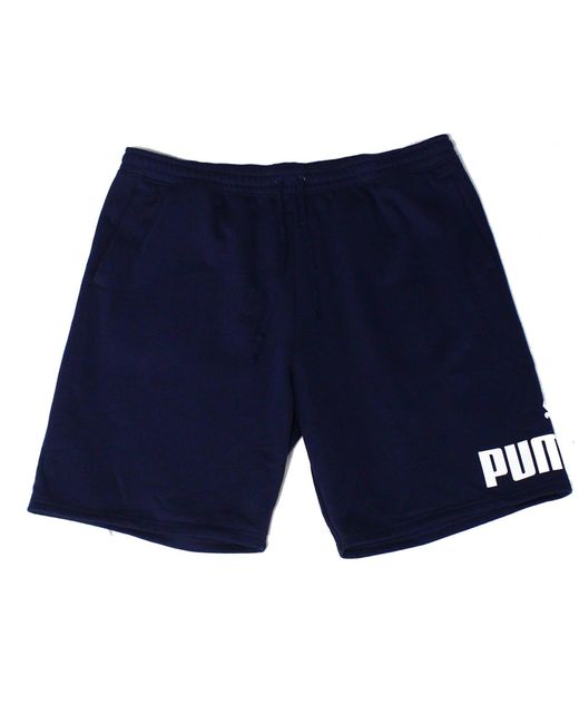 PUMA Cotton Casual Shorts Navy Size 