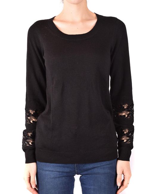 Michael Kors Black Round Neck Long Sleeve Knitwear