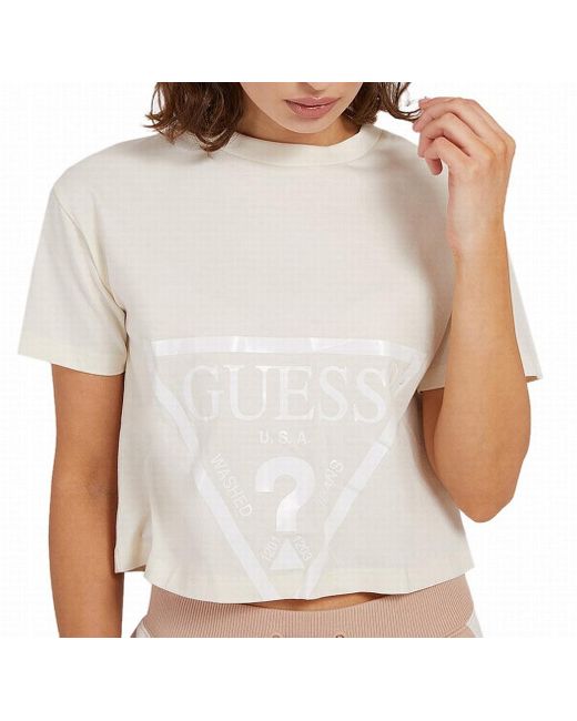 Guess Cotton T-shirt Size Xl Cropped 