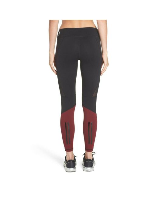 Zella Synthetic Leggings Red Size Small 