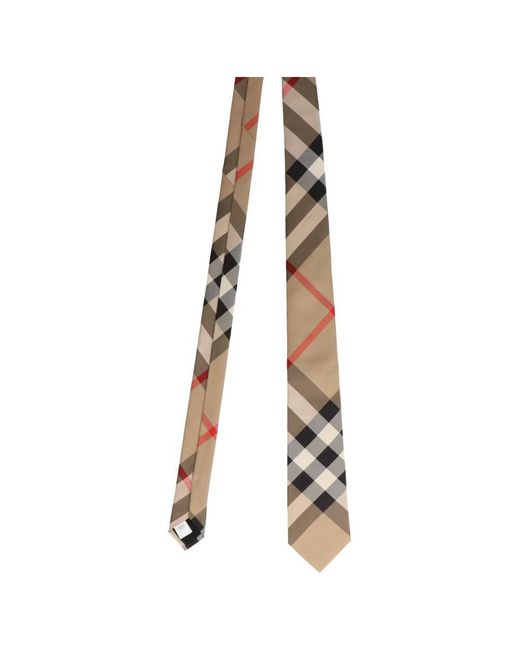 Burberry 'manston' Tie in Metallic for Men | Lyst UK