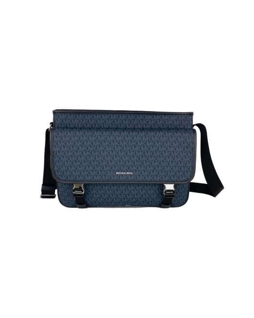 Michael Kors Cooper Large Signature Pvc Utility Flap Messenger