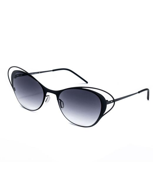 Italia Independent Blue Black Metal Sunglasses
