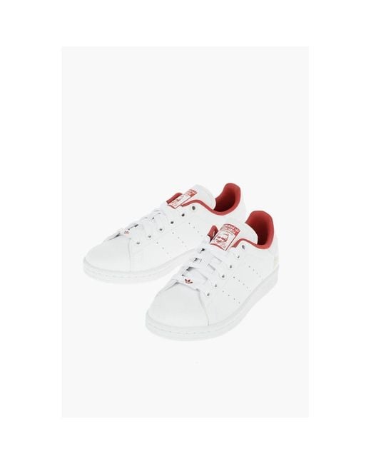 adidas Faux Leather Stan Smith Sneakers - 3,5 in White | Lyst