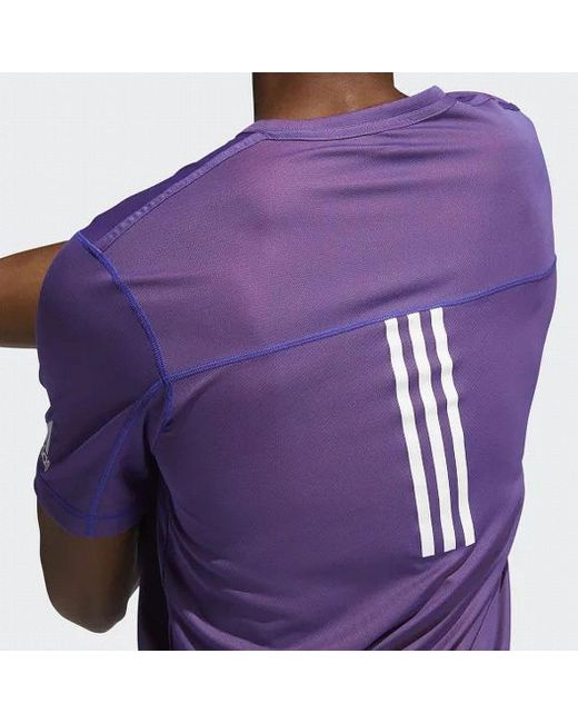 Adidas Men's Active T-Shirt Size Small S Run for The Oceans - Purple