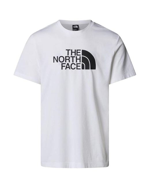 The North Face White Logo Print Short Sleeve Tee for men