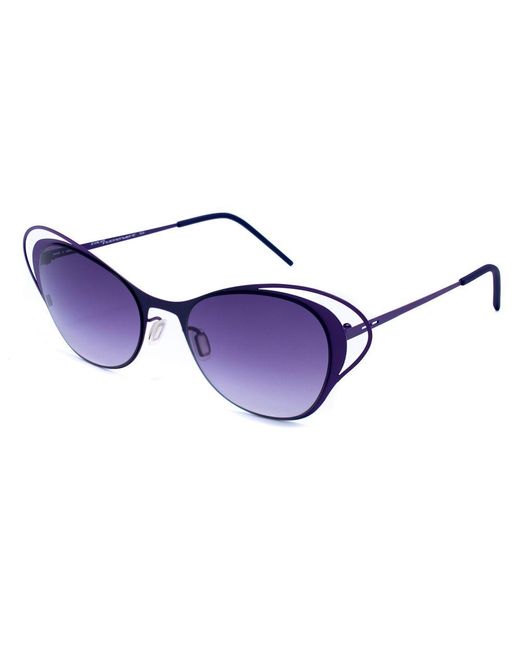 Italia Independent Blue Metal Sunglasses