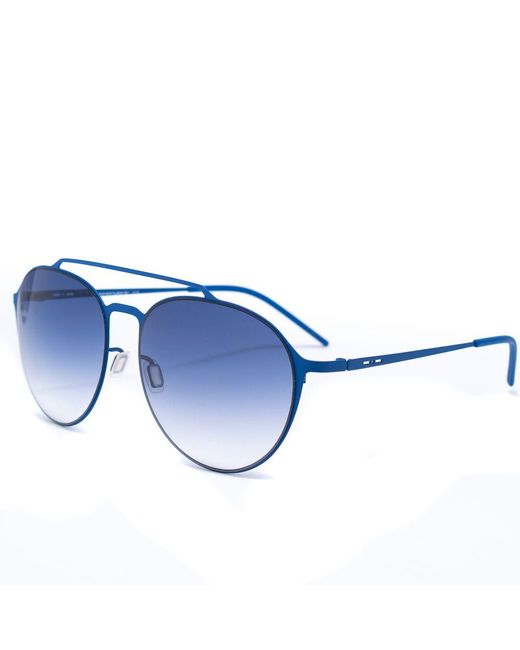 Italia Independent Blue Metal Sunglasses