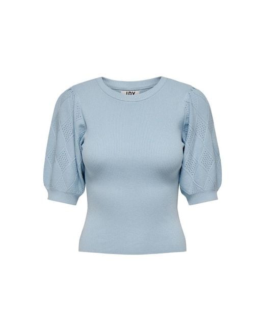 Jacqueline De Yong T-shirt in Blue | Lyst
