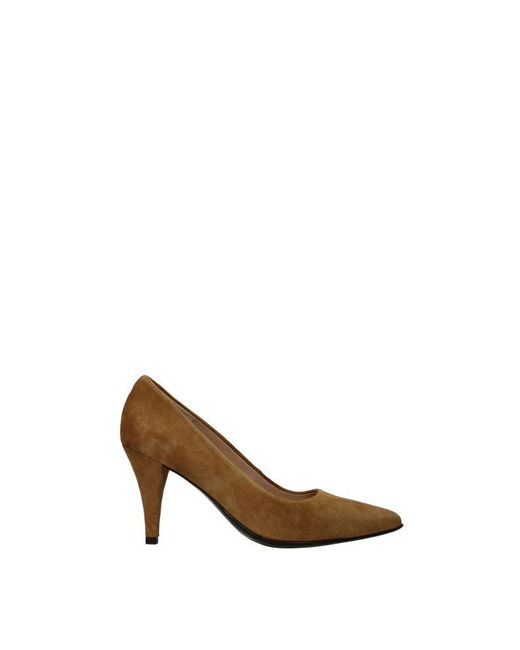 Unisa Suede Heels in Brown | Lyst