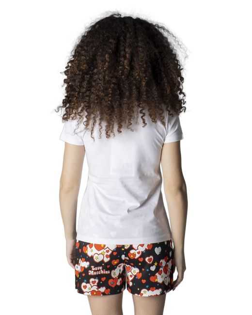 Moschino Cotton Love T-shirts in White 