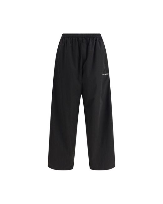 Balenciaga Black Stretch Poly Tracksuit Pants for men