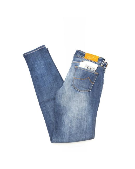 Jacob Cohen Blue Cotton Jeans Pant | Lyst