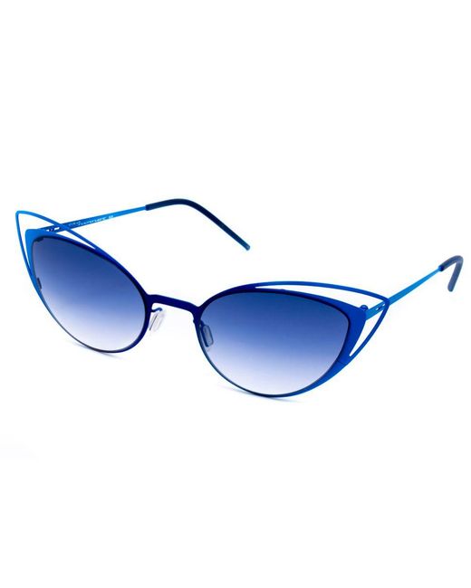 Italia Independent Blue Metal Sunglasses