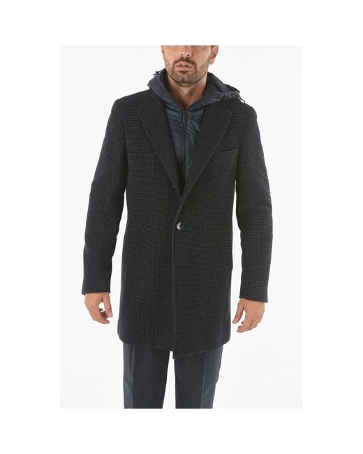 Corneliani Coat in Black for Men | Lyst