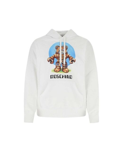 Moschino Sweater in White for Men | Lyst