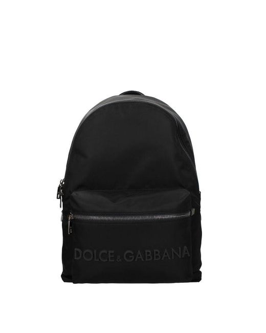 Dolce & Gabbana Black Dolce&gabbana Backpacks for men