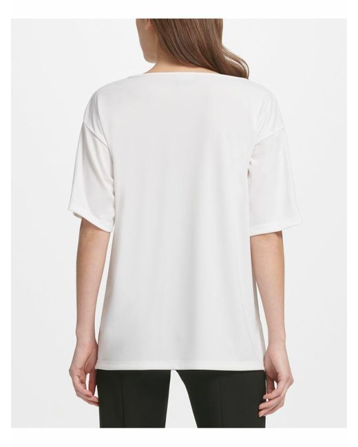 DKNY Synthetic Blouse Size Medium M 