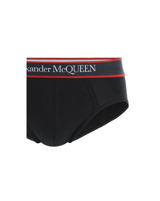 Alexander McQueen Underwear Low Briefs in Black for Men Lyst