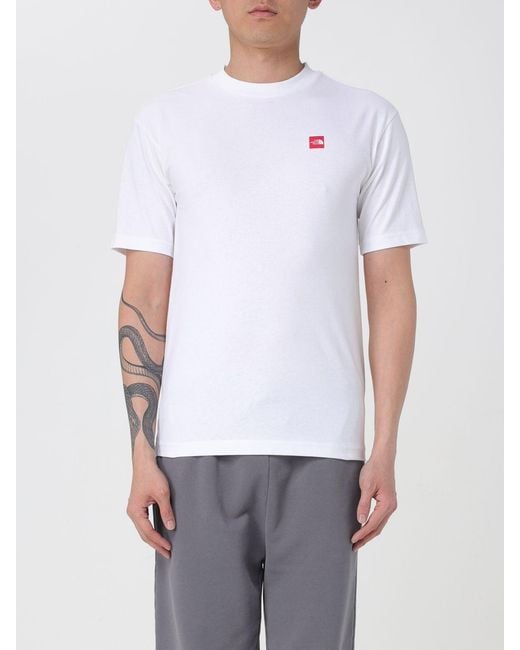 The North Face White Ss Small Box Tee Short Sleeve Crew Neck for men