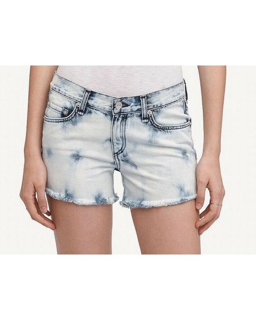 26 Denim Fringed Hem Cut-off 