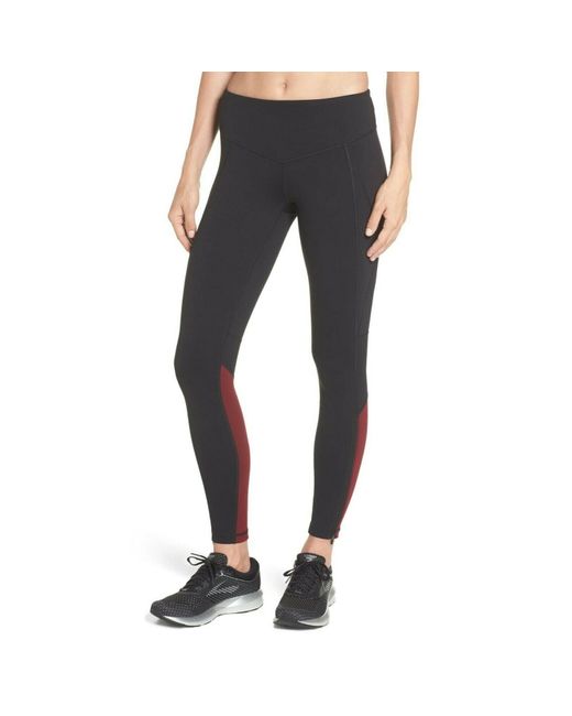 Zella Synthetic Leggings Red Size Small 