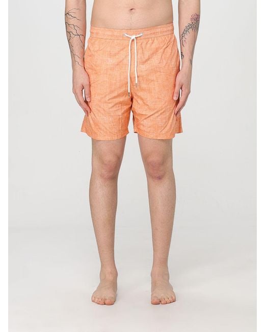Paul & Shark Orange Swim Trunks Quick Dry for men