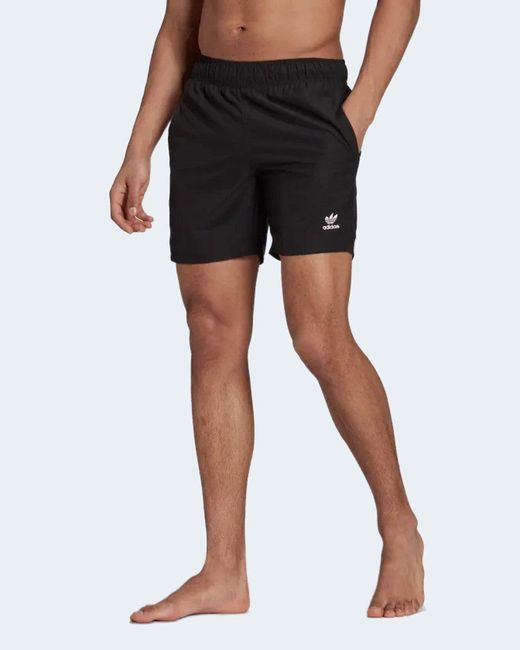 adidas Synthetic Shorts in Black for 
