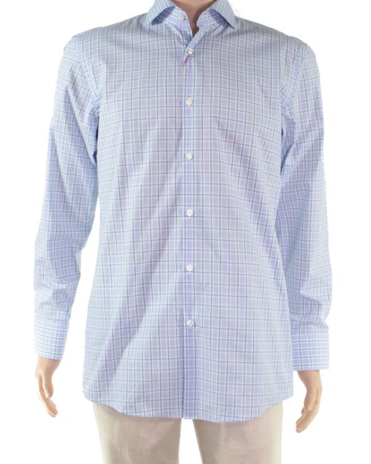 HUGO BOSS Cotton Dress Shirt Blue15 