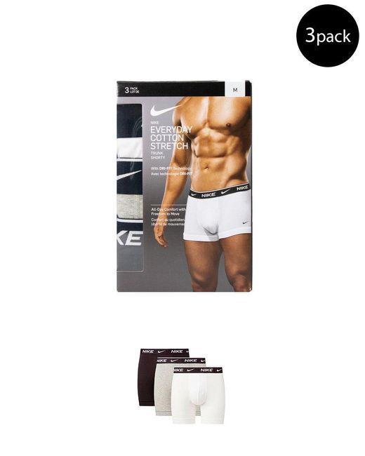 Nike Cotton Underwear in Grey (Gray) for Men | Lyst