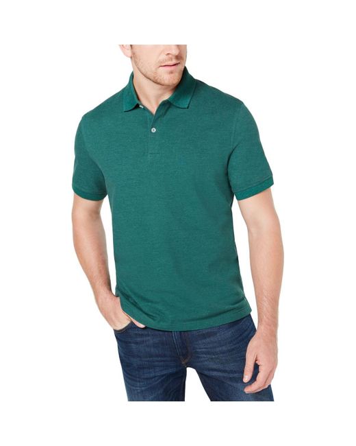 Club Room Cotton Polo Shirt Forest Size, Forest Green Rugby Shirt