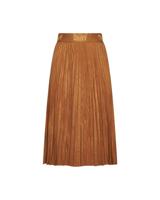 DKNY Skirt in Brown Lyst