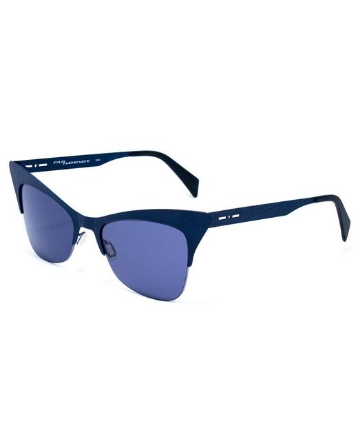 Italia Independent Blue Metal Sunglasses