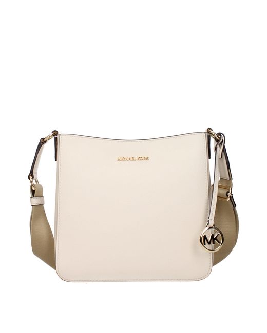 Michael Kors Natural Beige Leather Shoulder Bags