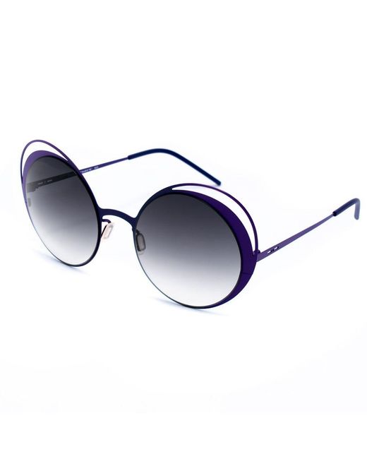 Italia Independent Blue Purple Metal Sunglasses