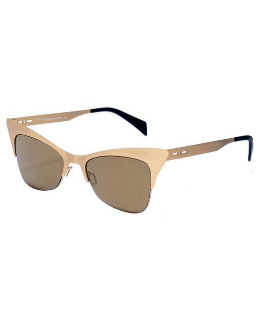Italia Independent Natural Metal Sunglasses