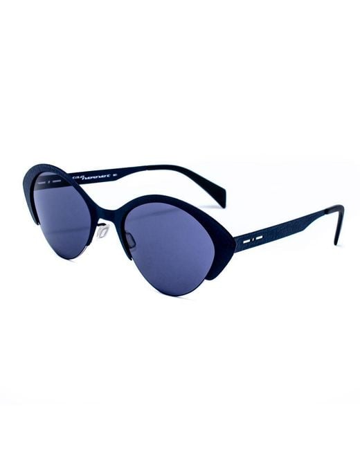 Italia Independent Blue Metal Sunglasses