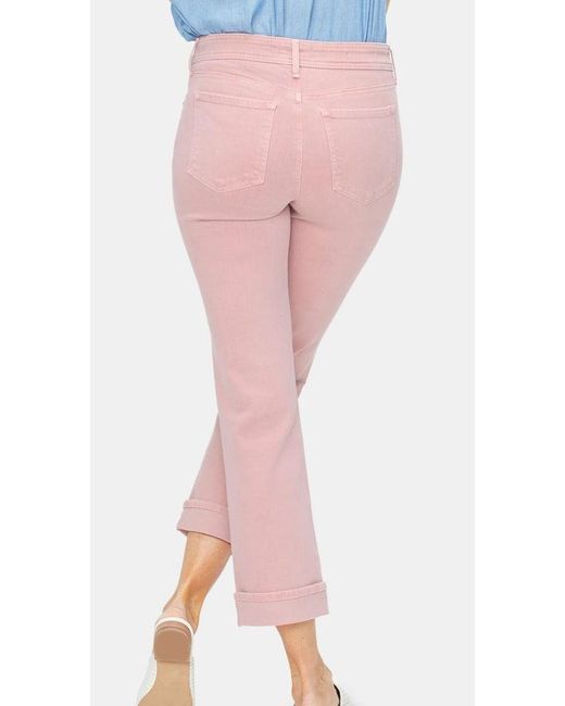NYDJ Denim Straight In in Pink | Lyst