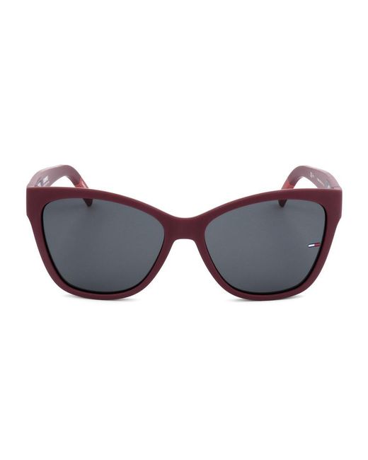 Tommy Hilfiger Sunglasses in Red | Lyst