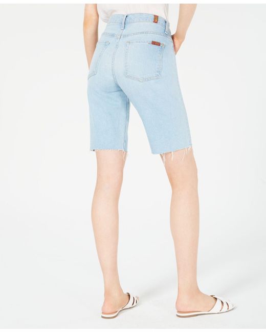 7 For All Mankind Shorts Size 28 Denim 
