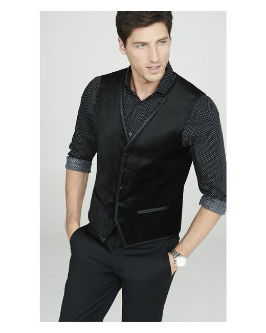 black suit vest men