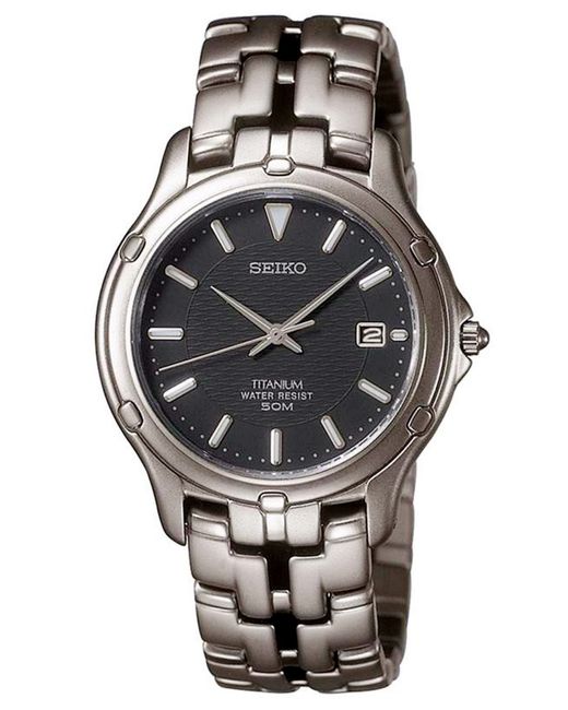 Seiko Metallic Men'S Le Grand Sport Watch Titanium Bracelet Slc033 for men